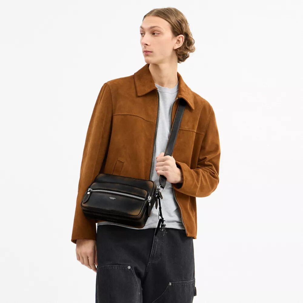 Dakota-Umhängetasche aus Used-Leder