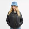 Denim-Bucket-Hat mit gesticktem „Coach Script“