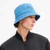 Denim-Bucket-Hat mit gesticktem „Coach Script“