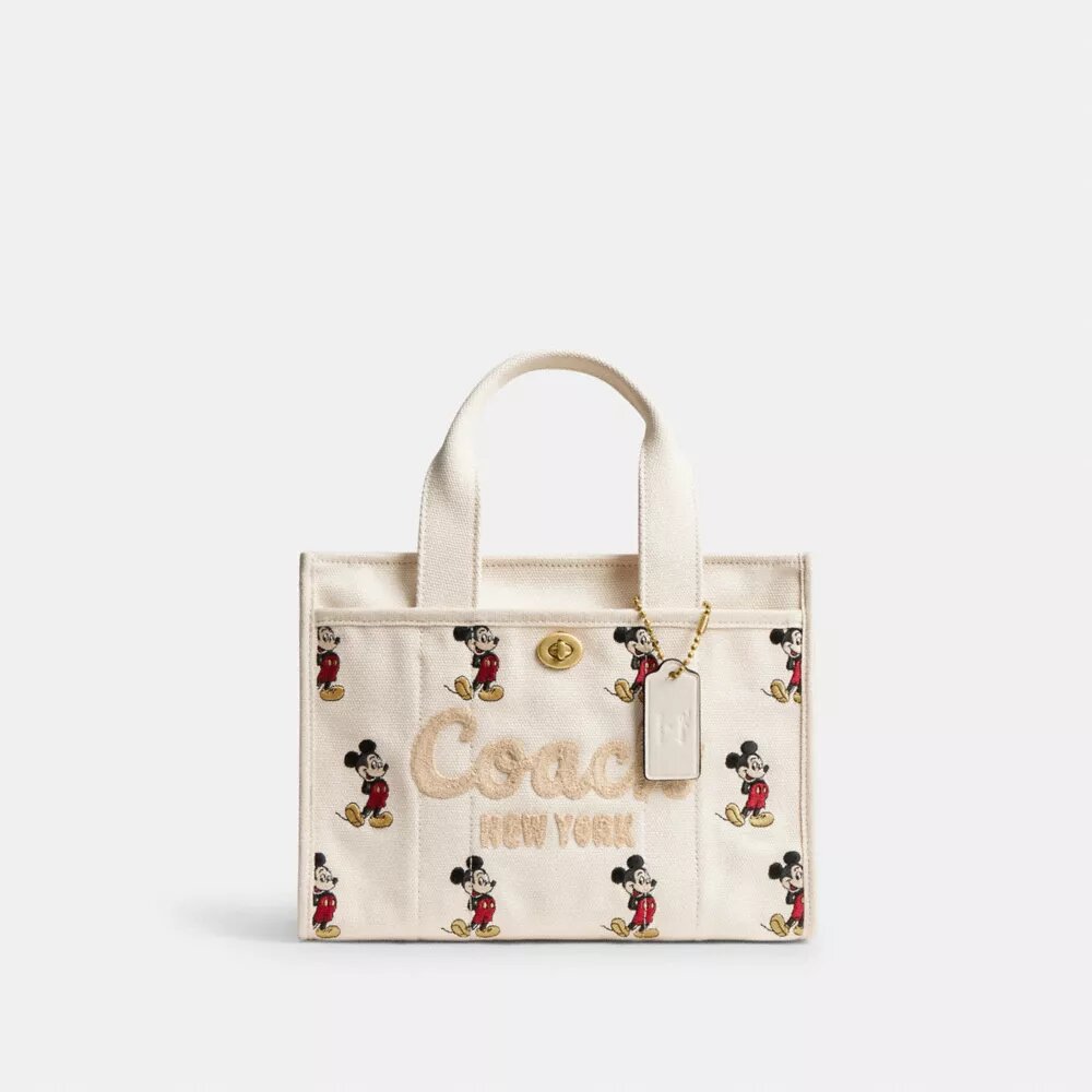 Disney X Coach Cargo-Tote-Bag 26 mit Mickey Mouse aus regenerativem Baumwoll-Canvas
