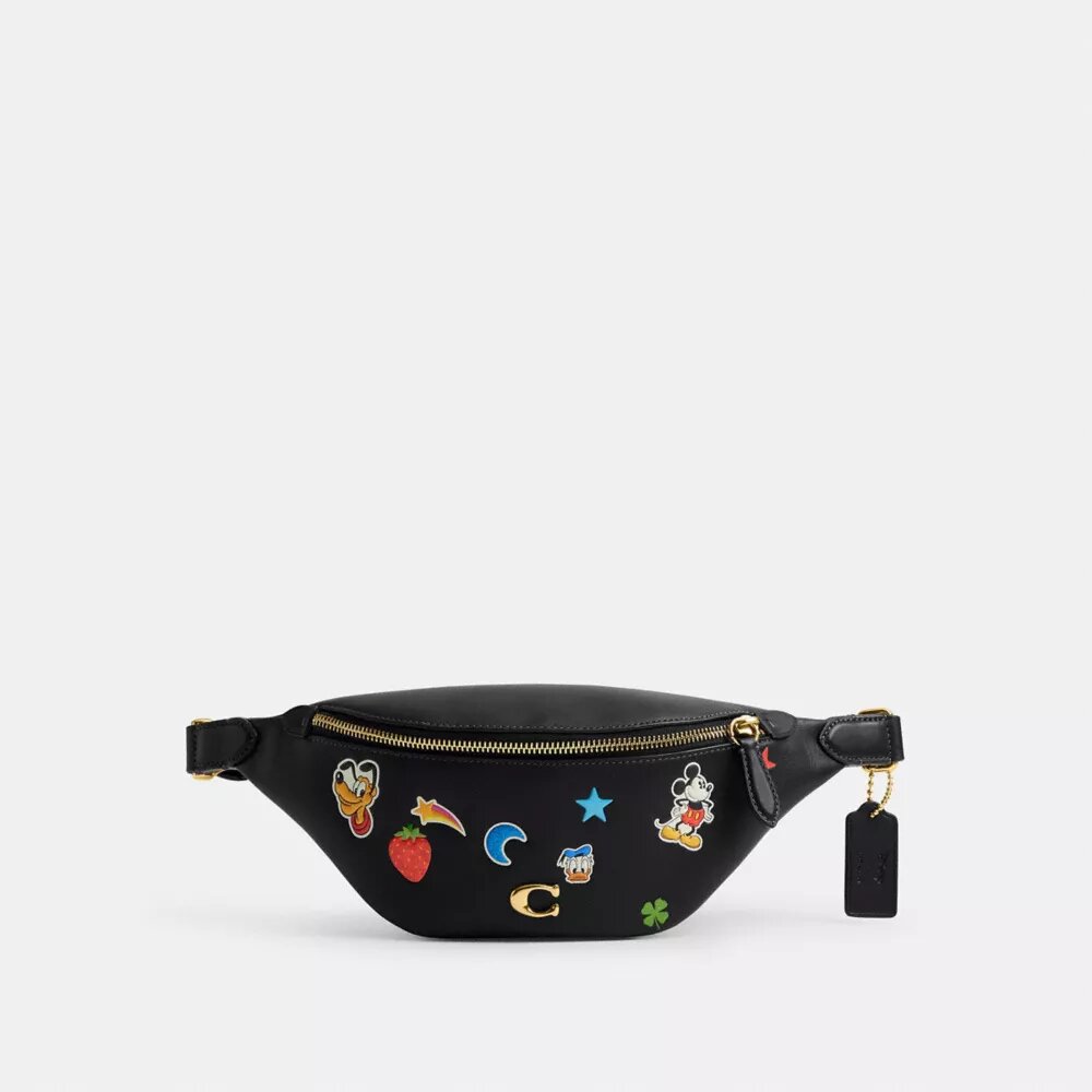 Disney X Coach Charter Gürteltasche 7 mit Aufkleber-Print