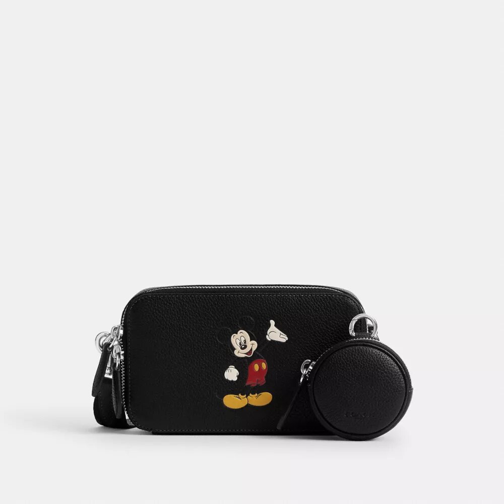 Disney X Coach „Charter“ Slim-Umhängetasche mit Mickey Mouse