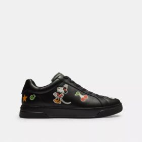 Disney X Coach High-Top-Sneaker mit Aufkleber-Print