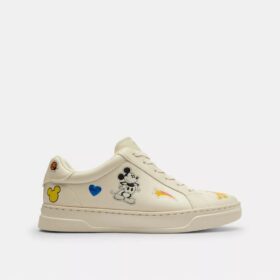 Disney X Coach High-Top-Sneaker mit Aufkleber-Print