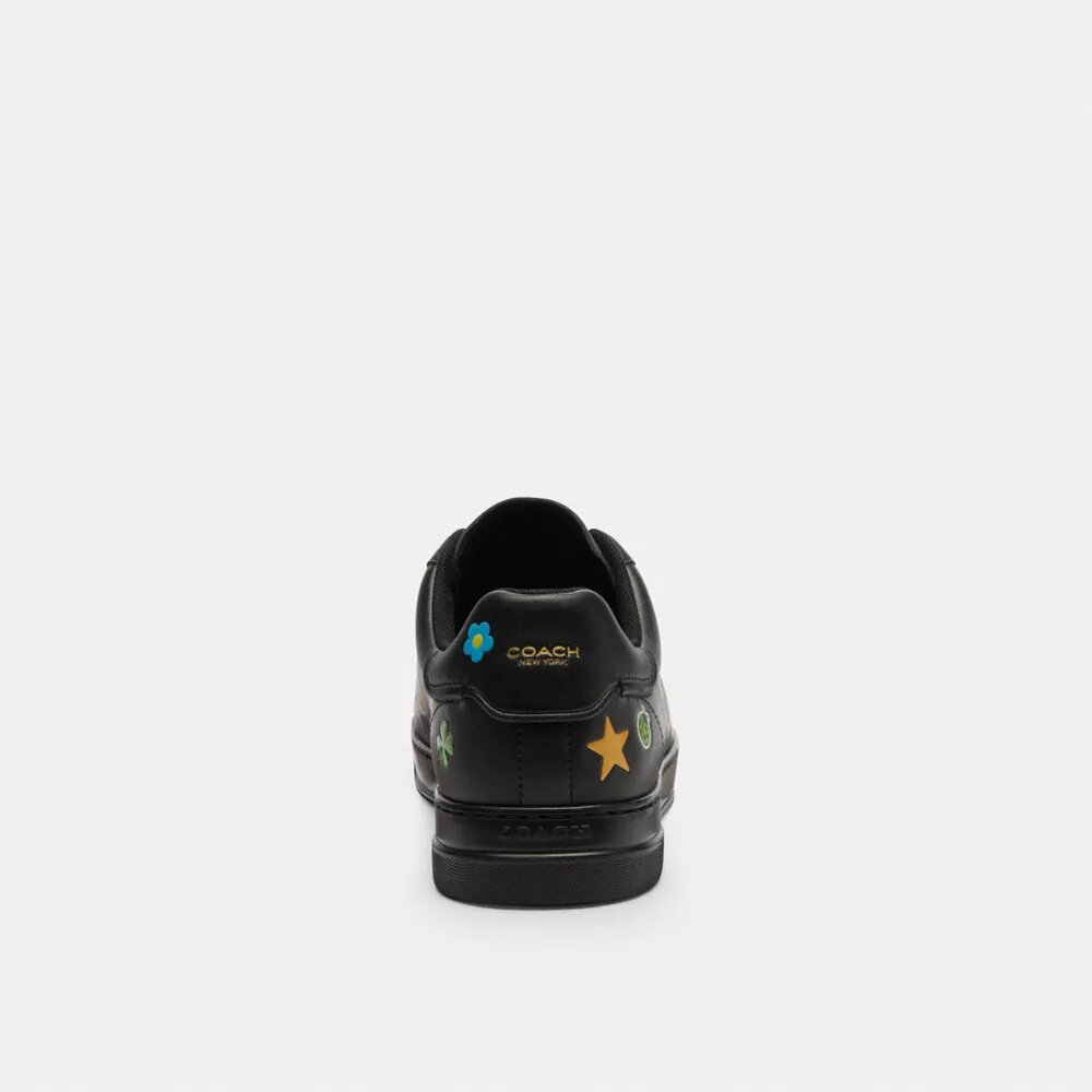 Disney X Coach High-Top-Sneaker mit Aufkleber-Print