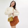Disney X Coach Swinger-Tasche aus regenerativem Leder mit Mickey Mouse und Freunden