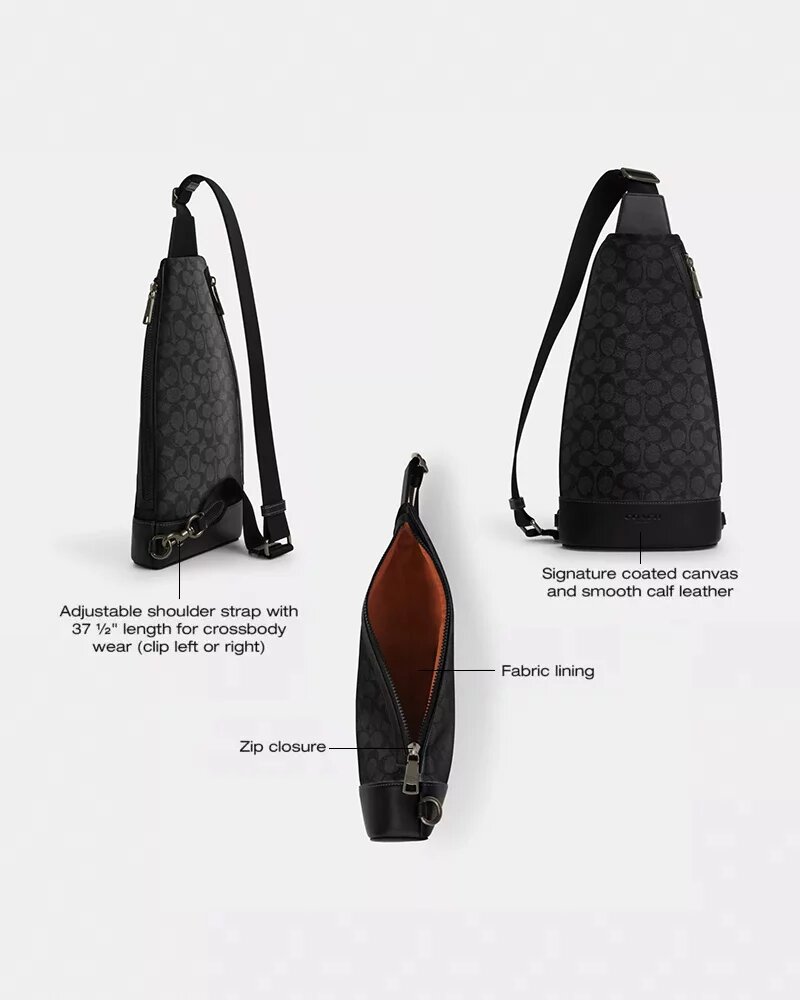 Dominic Sling Pack aus Signature Canvas