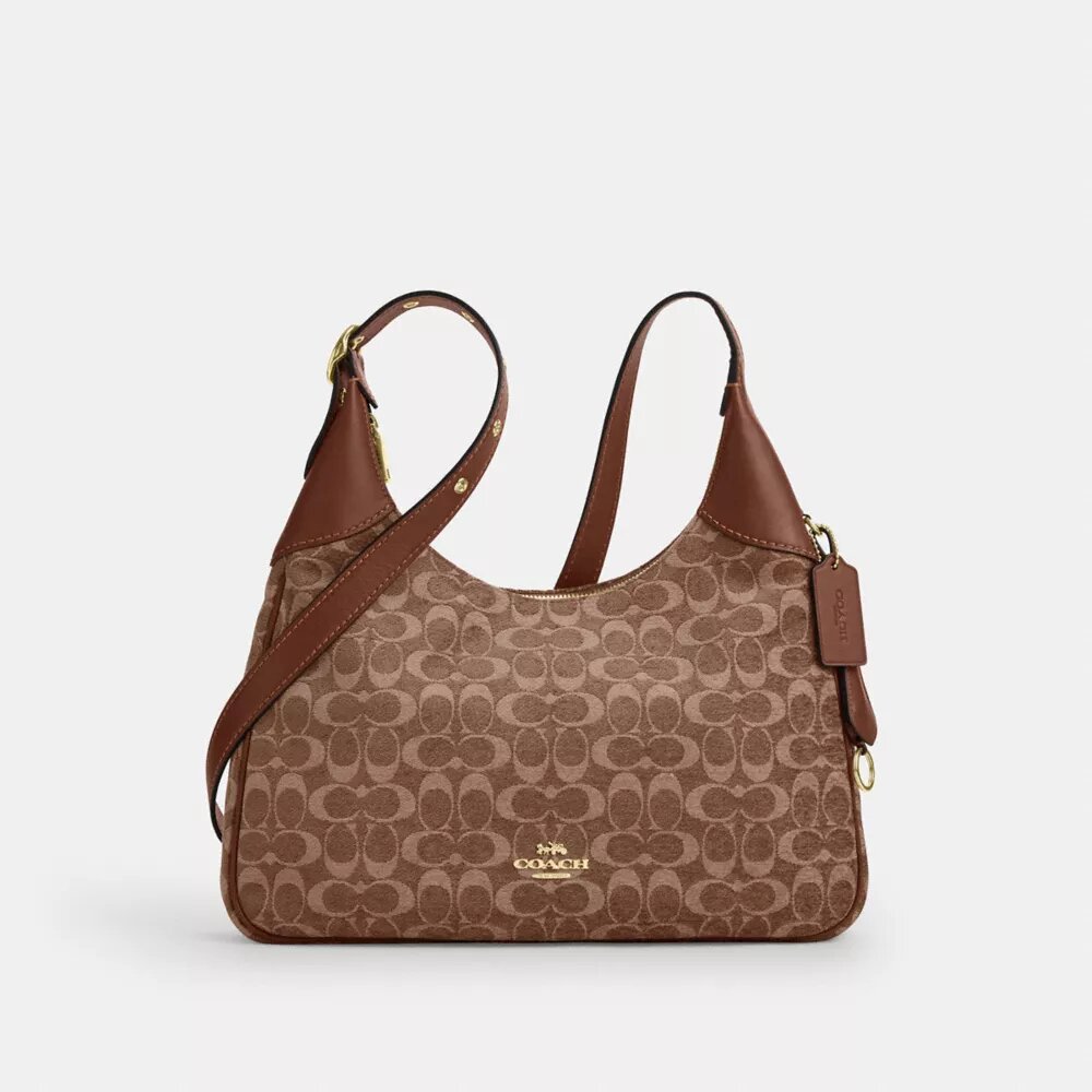 Ella-Schultertasche aus charakteristischem Chenille