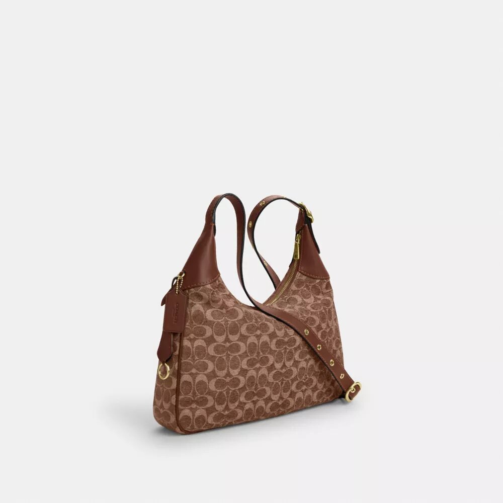Ella-Schultertasche aus charakteristischem Chenille