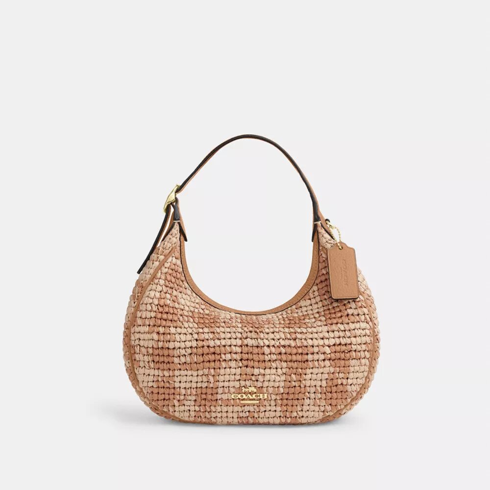 Emily-Schultertasche mit Gingham-Print
