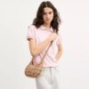 Emily-Schultertasche mit Gingham-Print