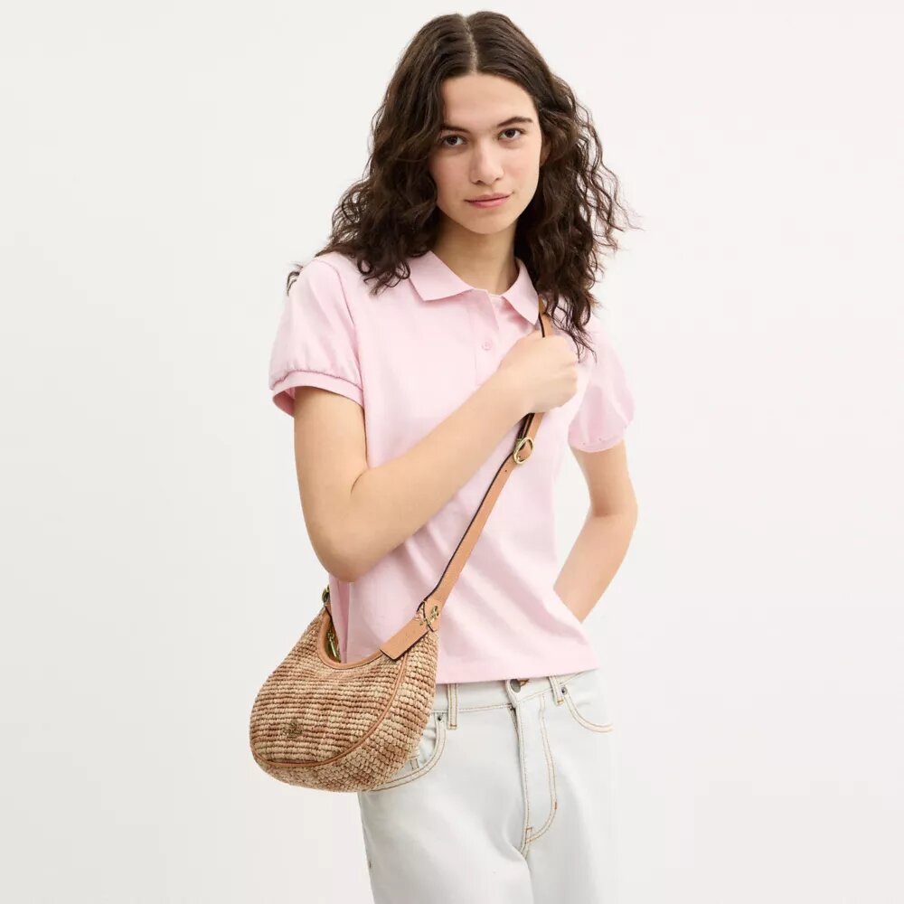 Emily-Schultertasche mit Gingham-Print