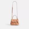 Emory-Handtasche mit Tragegriff und Blumenapplikation
