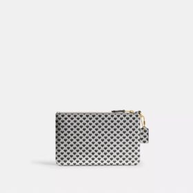 Essential – kleine Handgelenktasche mit Herz-Print