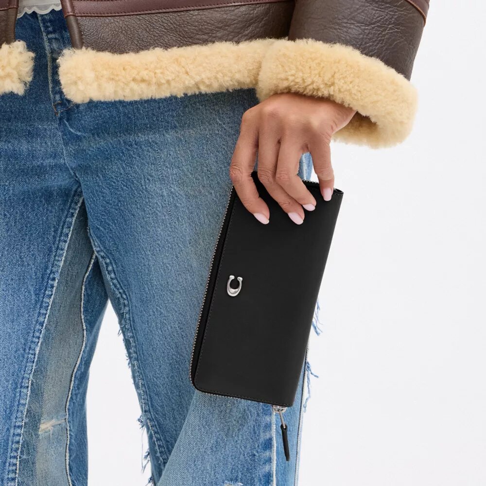 Essential Slim Akkordeon-Geldbörse mit Reißverschluss
