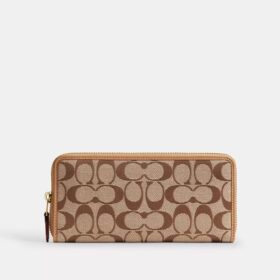 Essential Slim Akkordeon-Geldbörse mit Reißverschluss aus unserem charakteristischen Jacquard