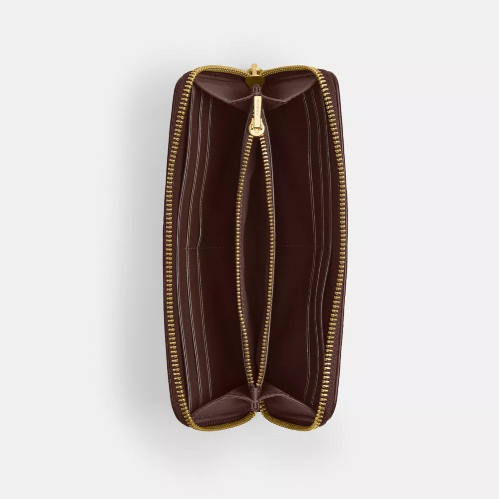 Essential Slim Akkordeon-Geldbörse mit Reißverschluss aus unserem charakteristischen Jacquard