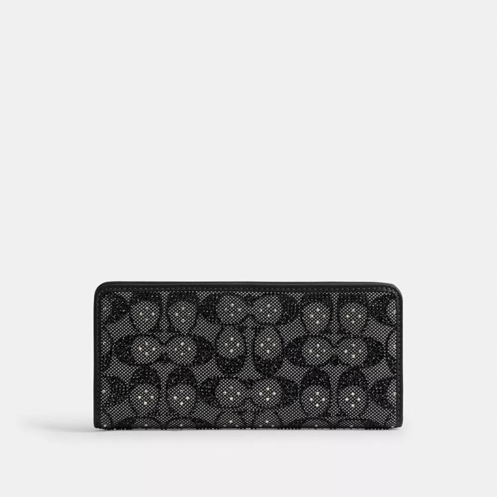 Essential Slim Geldbörse aus Crystal Signature Jacquard