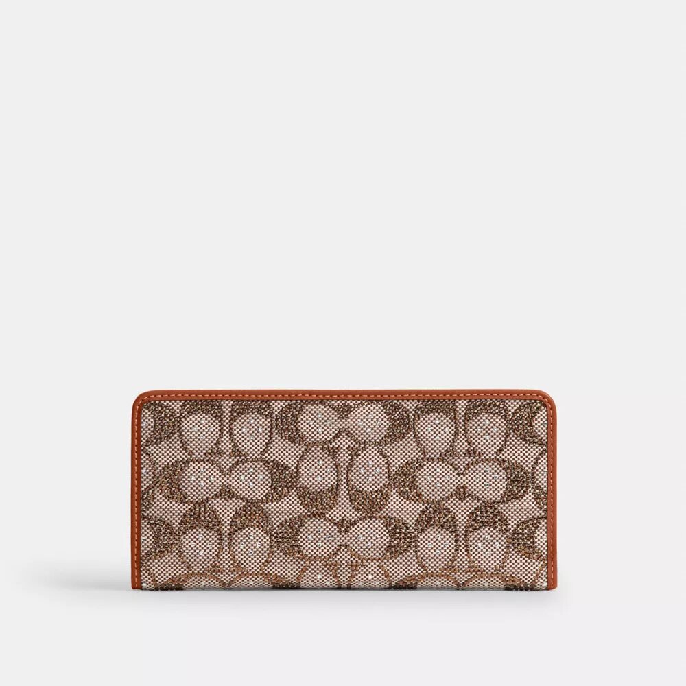 Essential Slim Geldbörse aus Crystal Signature Jacquard