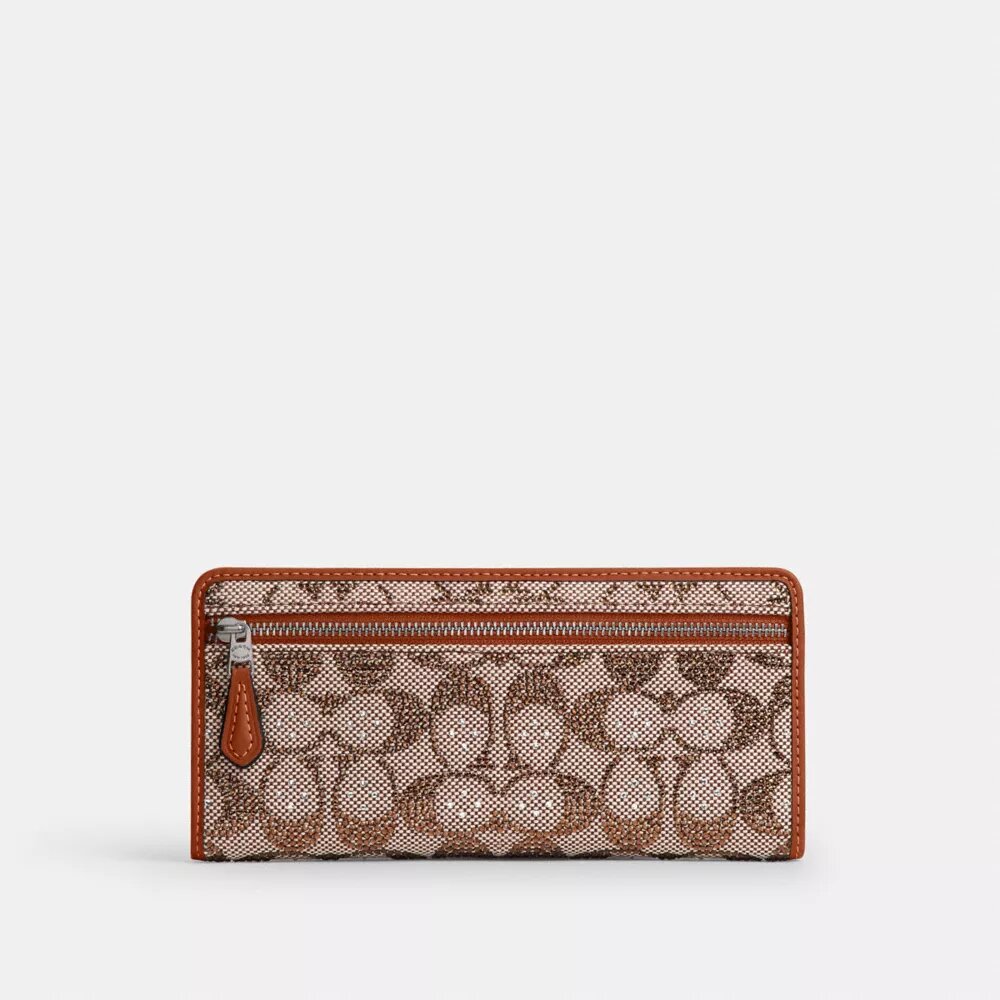 Essential Slim Geldbörse aus Crystal Signature Jacquard