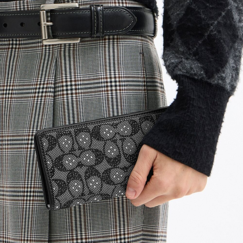 Essential Slim Geldbörse aus Crystal Signature Jacquard