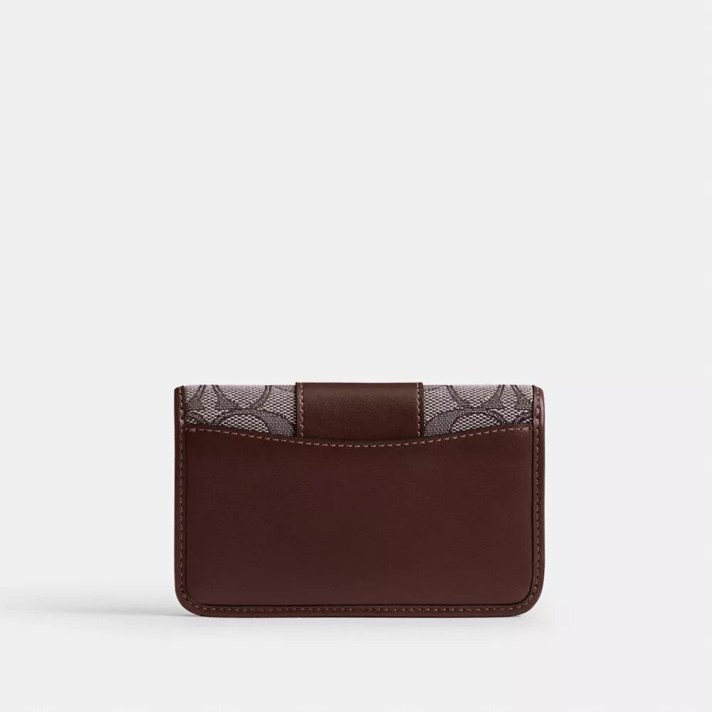 Essential Slim-Kartenetui aus charakteristischem Jacquard