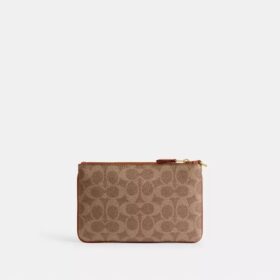 Essential Small Handgelenktasche aus Signature Canvas