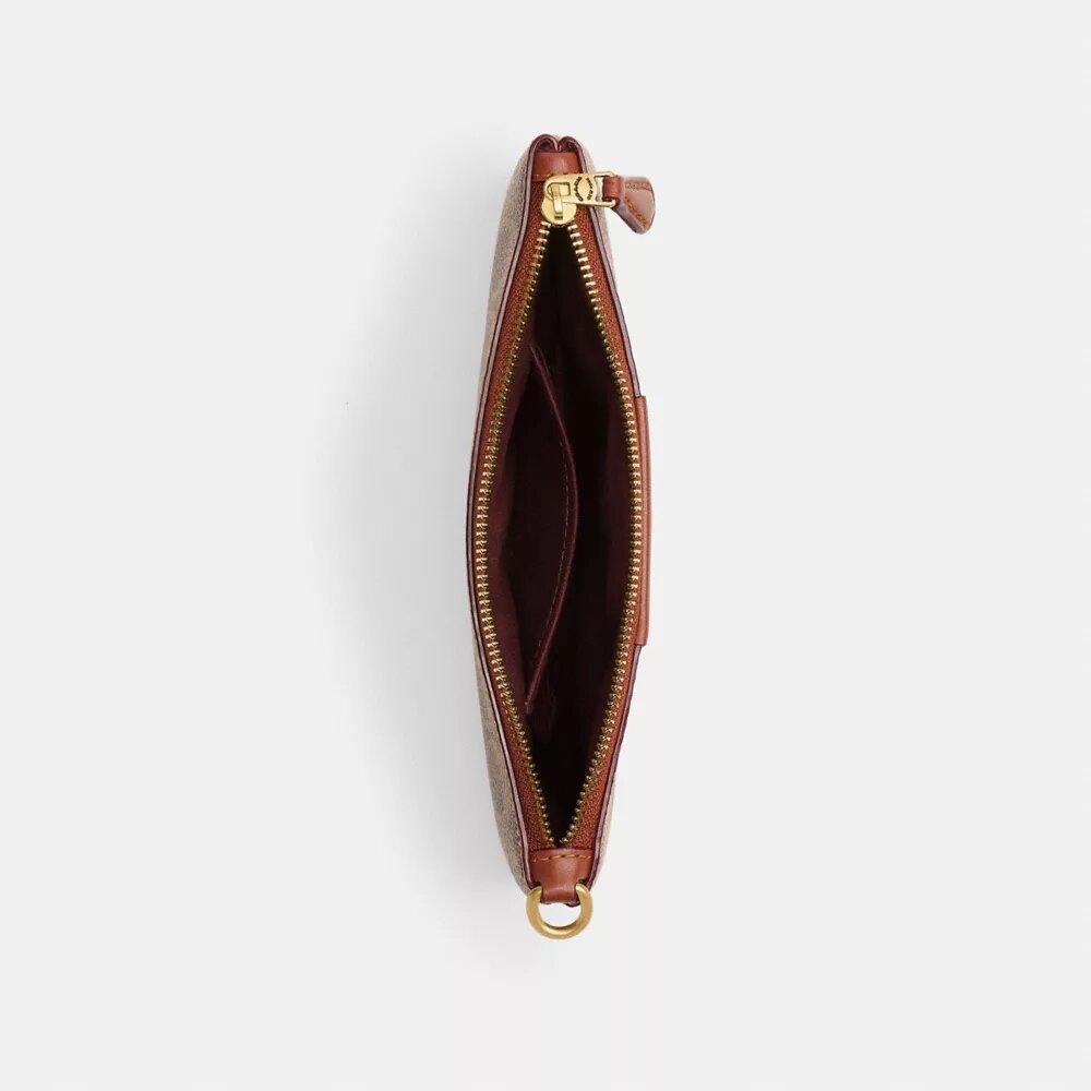 Essential Small Handgelenktasche aus Signature Canvas