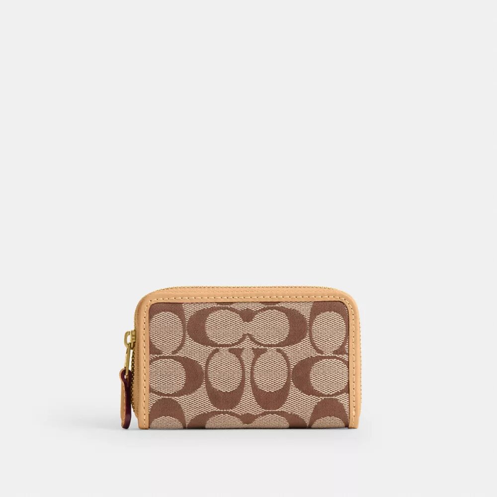 Essential Small Zip-Around-Kartenetui aus unserem charakteristischen Jacquard