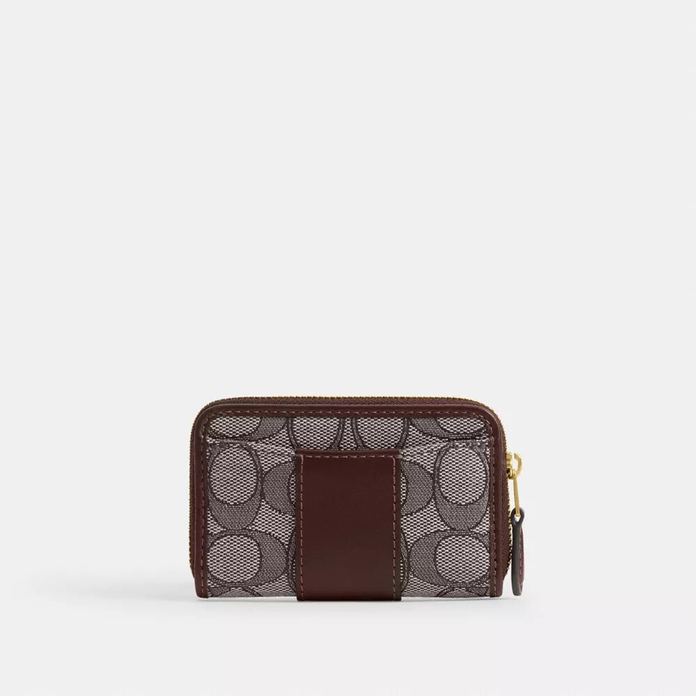 Essential Small Zip-Around-Kartenetui aus unserem charakteristischen Jacquard