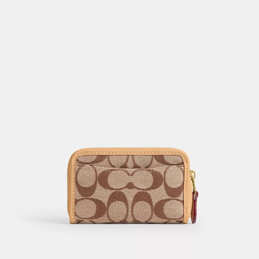 Essential Small Zip-Around-Kartenetui aus unserem charakteristischen Jacquard