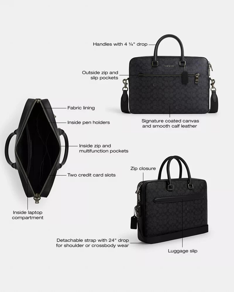 Ethan Slim Brief aus Signature Canvas