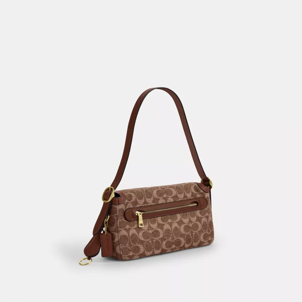 Etta Small Flap-Schultertasche aus charakteristischem Chenille