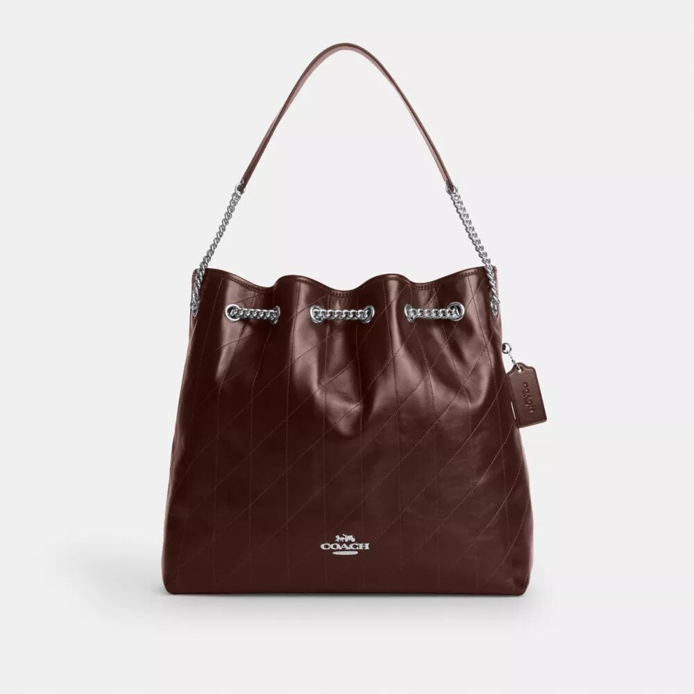 Evelyn Große Schultertasche mit Steppung