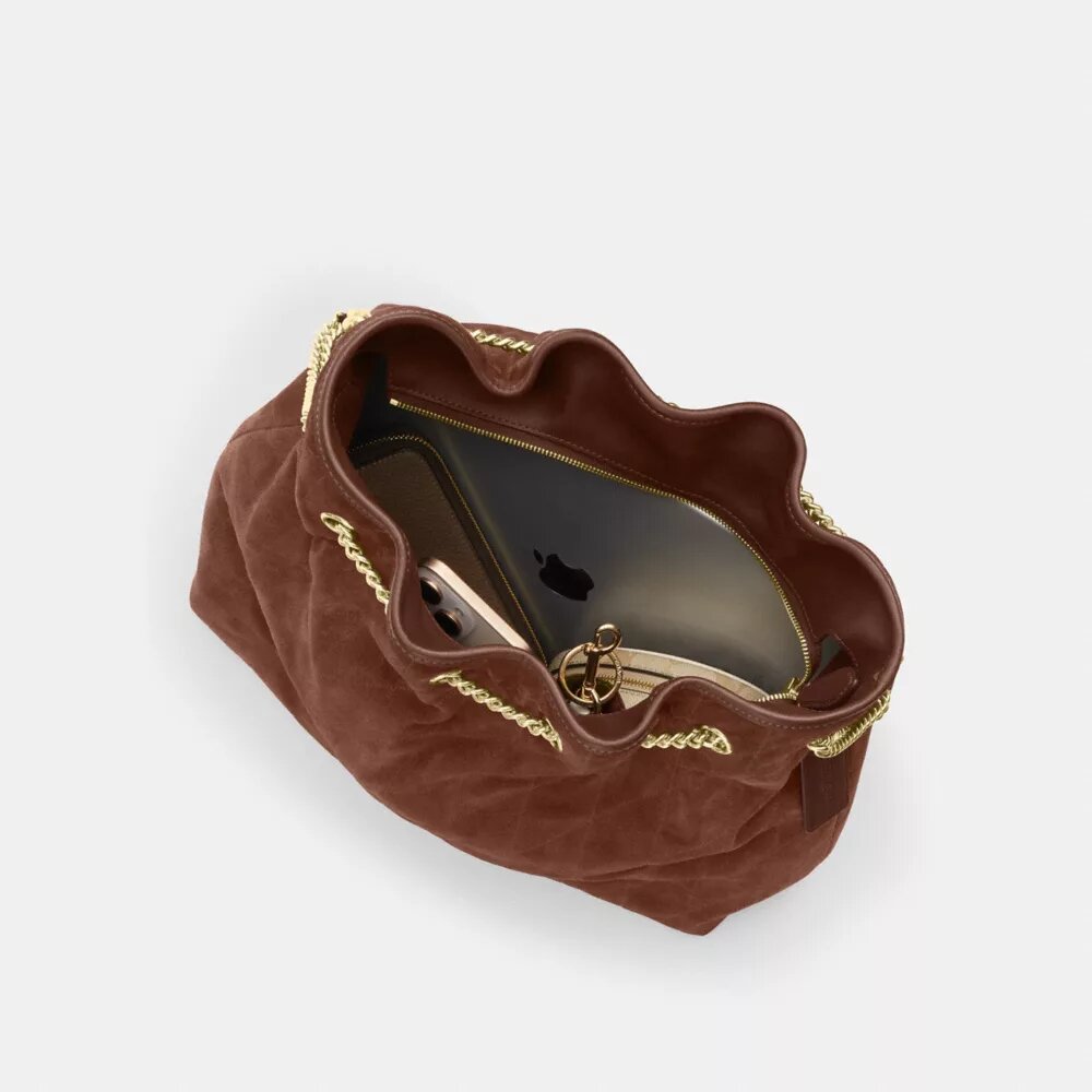 Evelyn Große Schultertasche mit Steppung