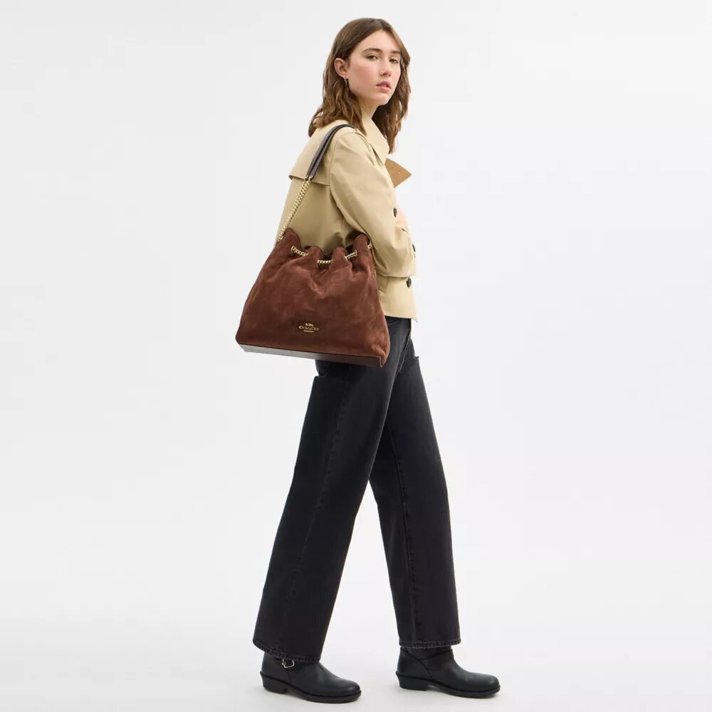 Evelyn Große Schultertasche mit Steppung