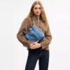 Evelyn-Schultertasche aus regenerativer Baumwolle mit Steppung