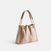 Evelyn-Schultertasche mit gestreiftem Patchwork