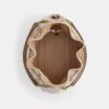 Evelyn-Schultertasche mit gestreiftem Patchwork