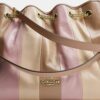 Evelyn-Schultertasche mit gestreiftem Patchwork