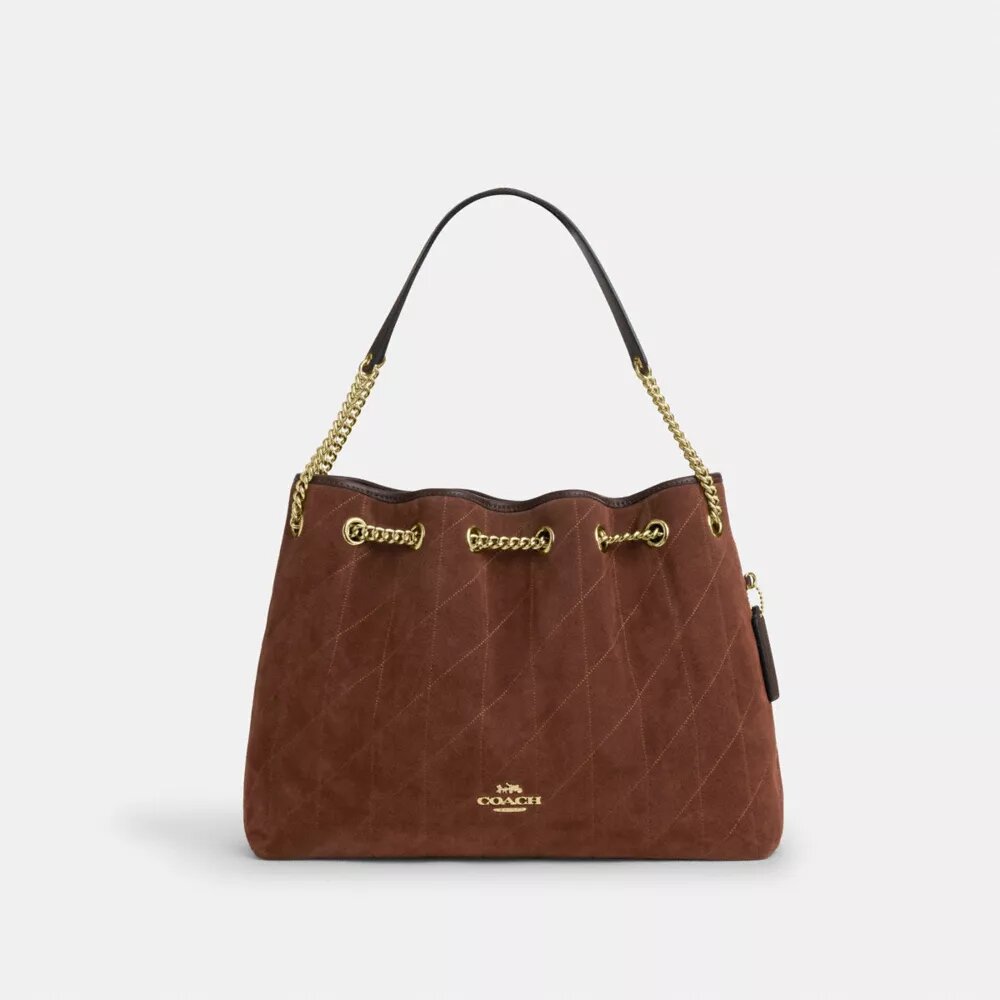 Evelyn-Schultertasche mit Steppung