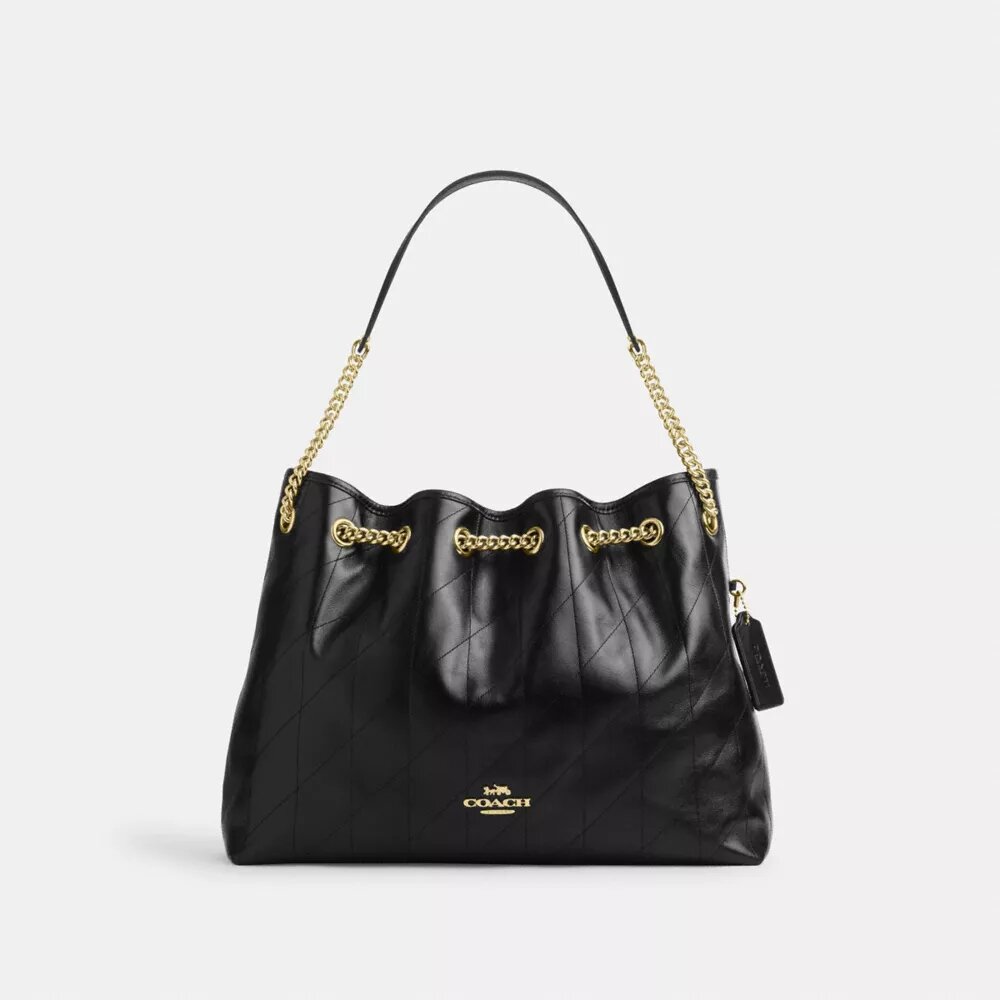 Evelyn-Schultertasche mit Steppung