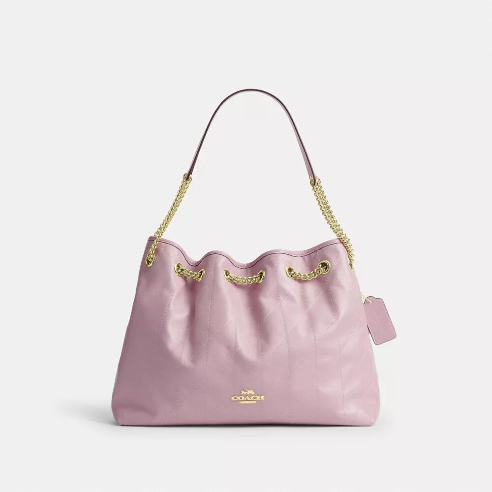 Evelyn-Schultertasche mit Steppung