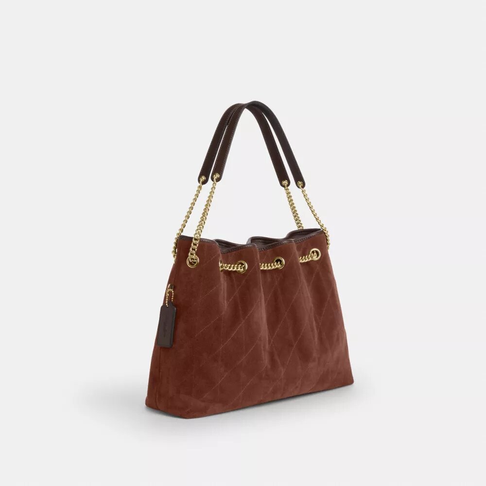 Evelyn-Schultertasche mit Steppung