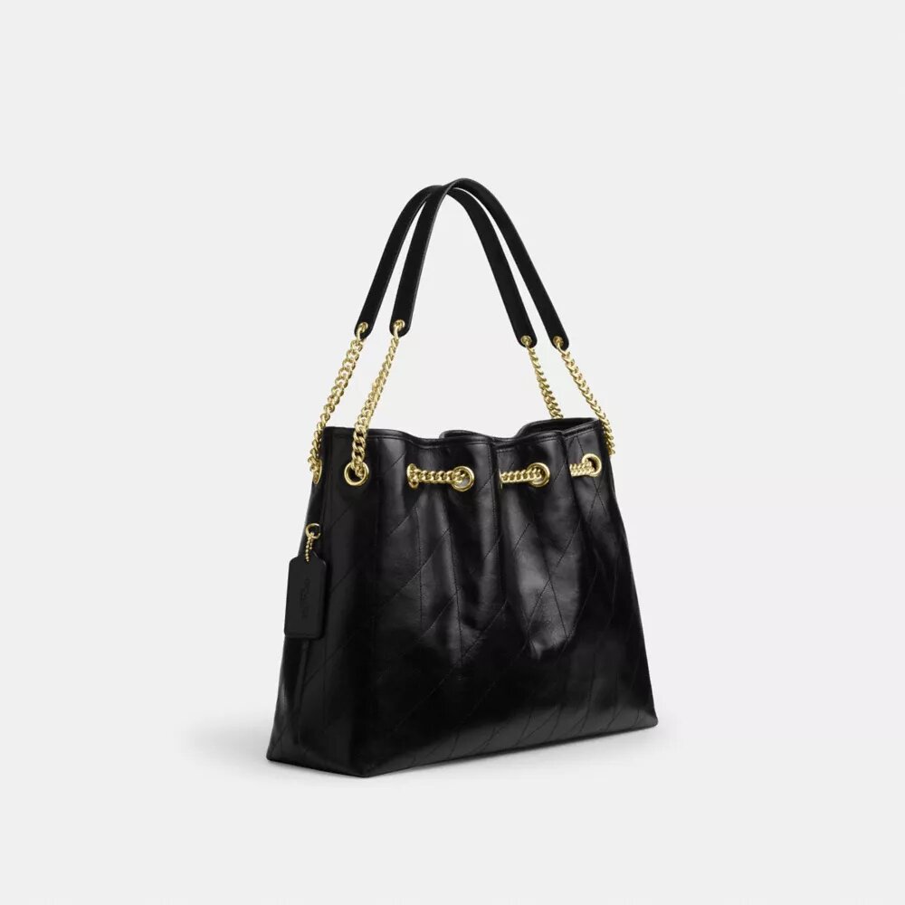 Evelyn-Schultertasche mit Steppung