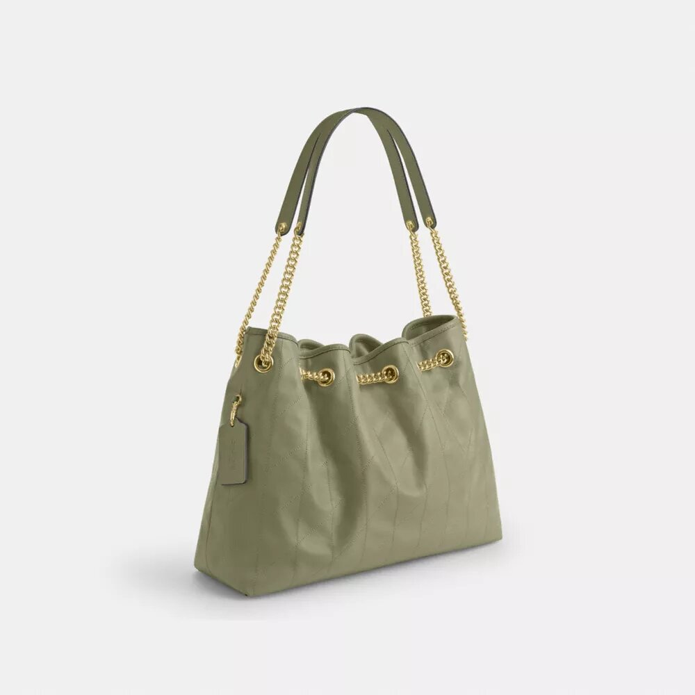 Evelyn-Schultertasche mit Steppung