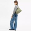 Evelyn-Schultertasche mit Steppung