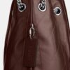 Evelyn-Schultertasche mit Steppung