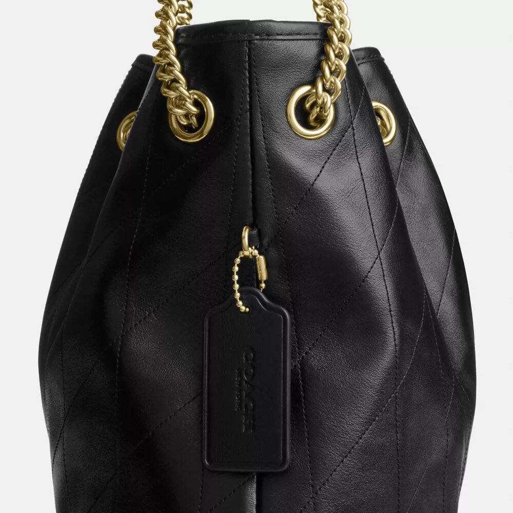Evelyn-Schultertasche mit Steppung