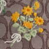 Faye Mini-Kordelzugtasche aus charakteristischem Jacquard mit Blumenstickerei